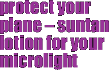 protect your plane – suntan